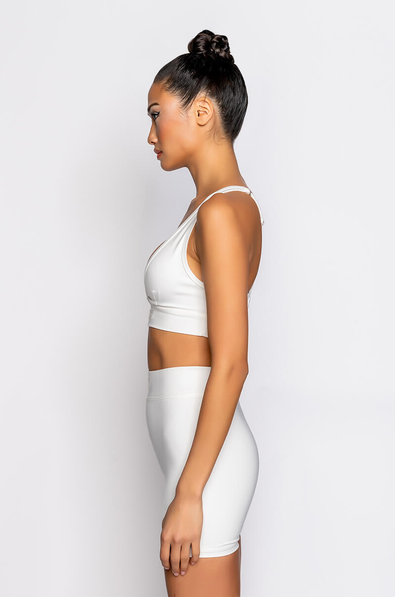BASIC LUXE WHITE BRALETTE