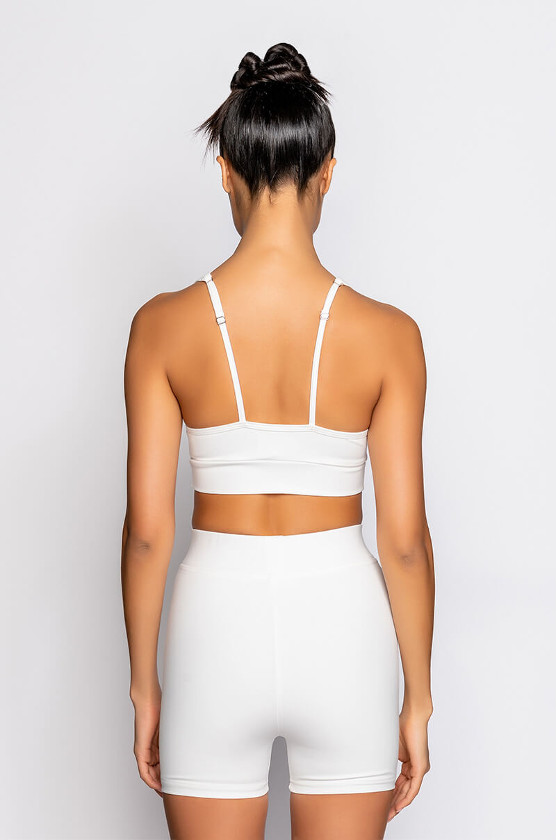 BASIC LUXE WHITE BRALETTE