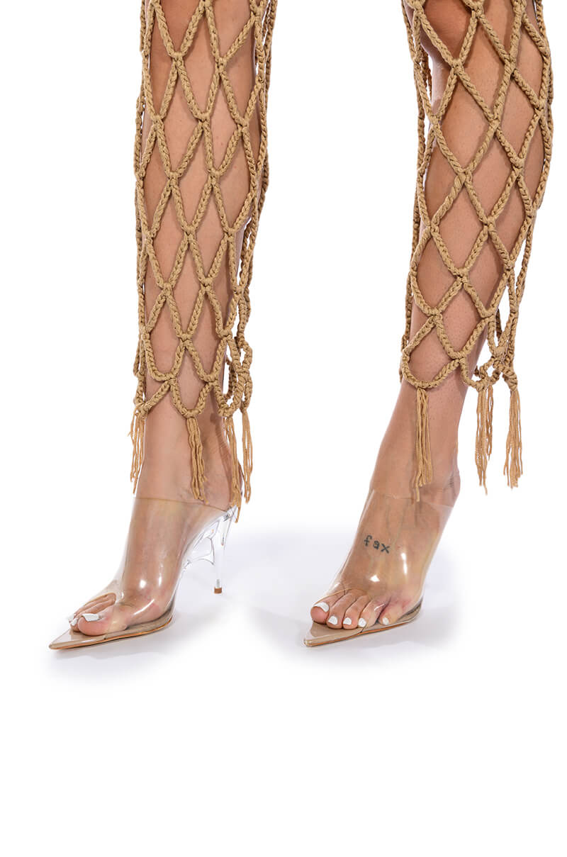 BEACHY KEEN KNIT CUTOUT PANTS