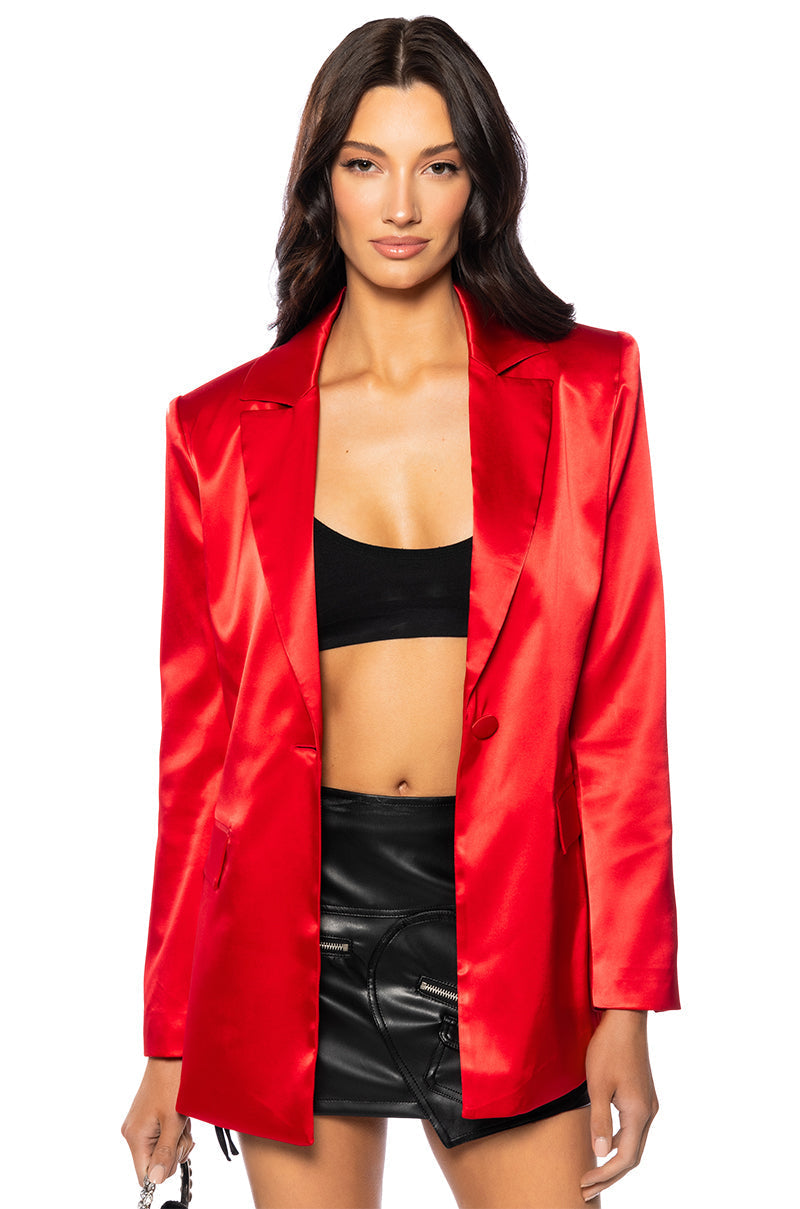 BECCA SATIN LUXE BLAZER