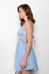 BELIEVE ME OPEN BACK MINI DRESS
