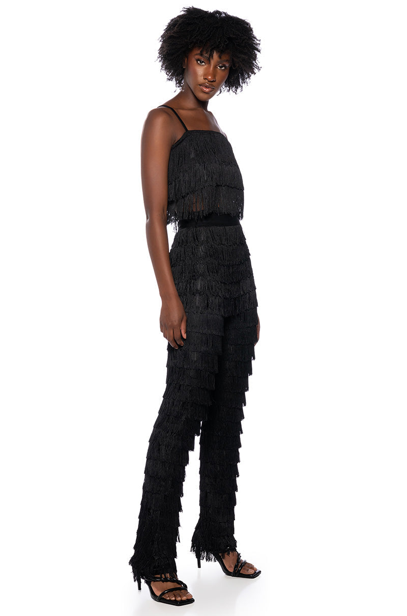 BEST EVER FRINGE WIDE LEG PANT