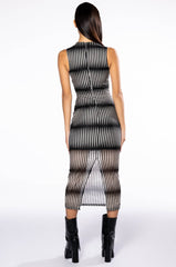 SAIGE SLEEVELESS MIDI DRESS