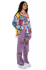 BESTIES FAVORITE DISTRESSED CARGO PANTS