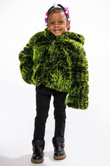 BIANCHI THREE-DEE FAUX FUR KIDS JACKET