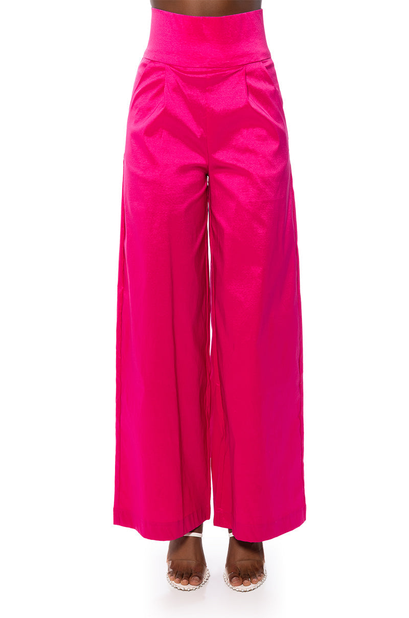 BIG BOOTY HIGH WAIST WIDE LEG TROUSER