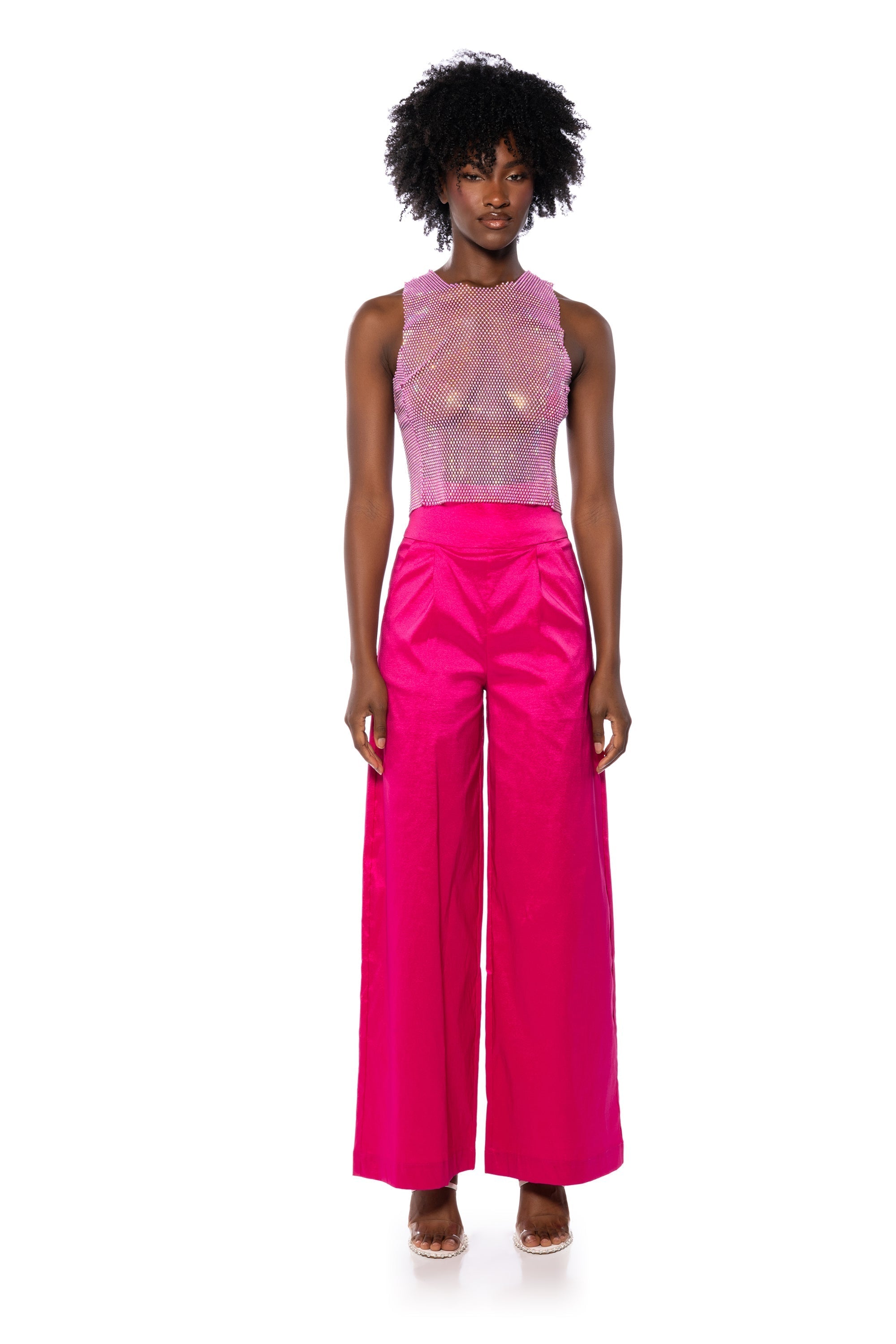 BIG BOOTY HIGH WAIST WIDE LEG TROUSER
