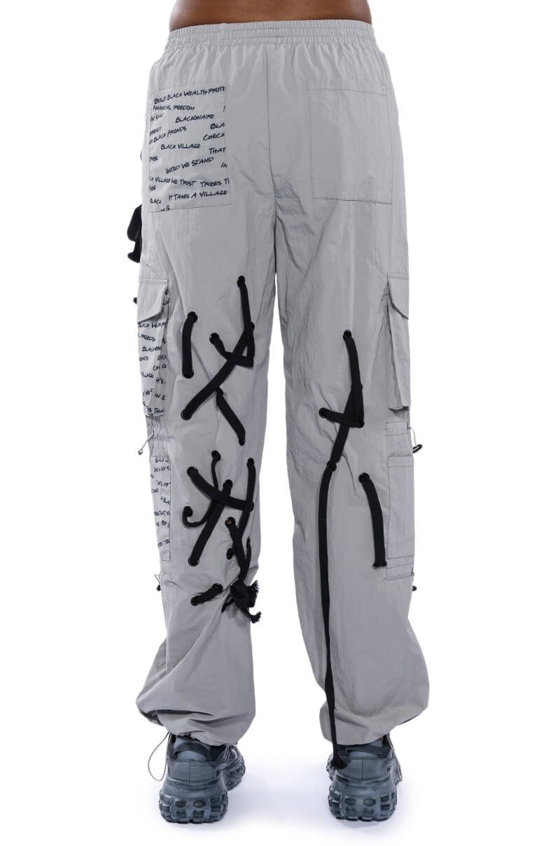 BLACK VILLAGE FOUNDATION LOGO LACE DETAIL SWEATPANT