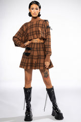 BLAIR BUCKLE KNIT LONG SLEEVE TOP