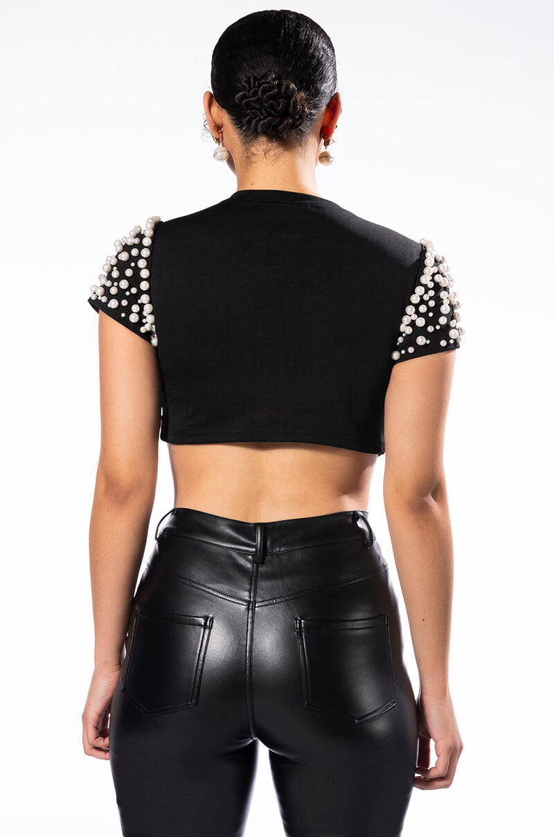 BLING IT ON EMBELLISHED T SHIRT
