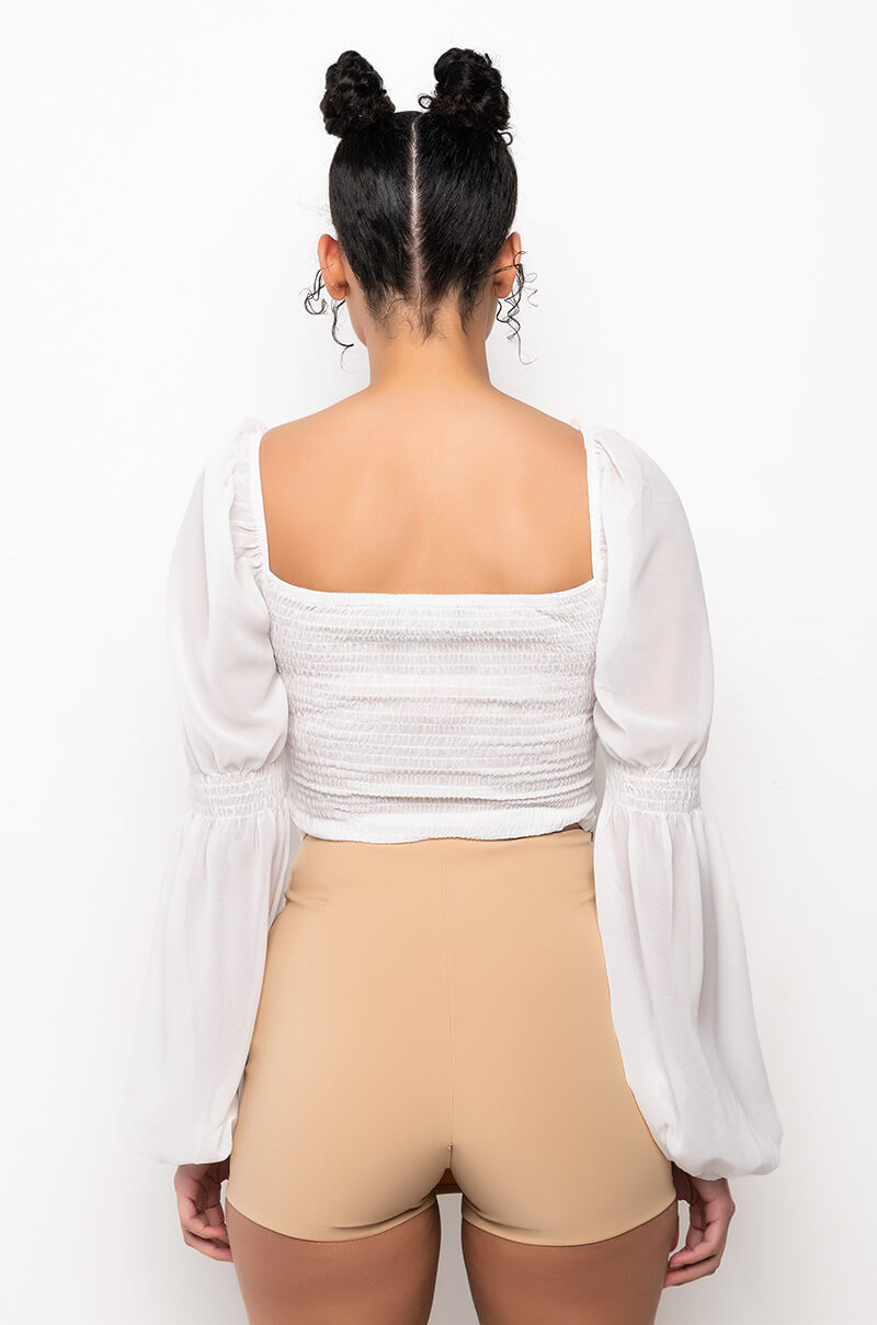BLUE SKIES LONG SLEEVE BLOUSE
