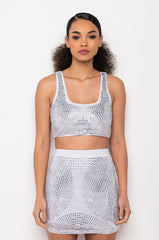 BODIED RHINESTONE CROP TOP