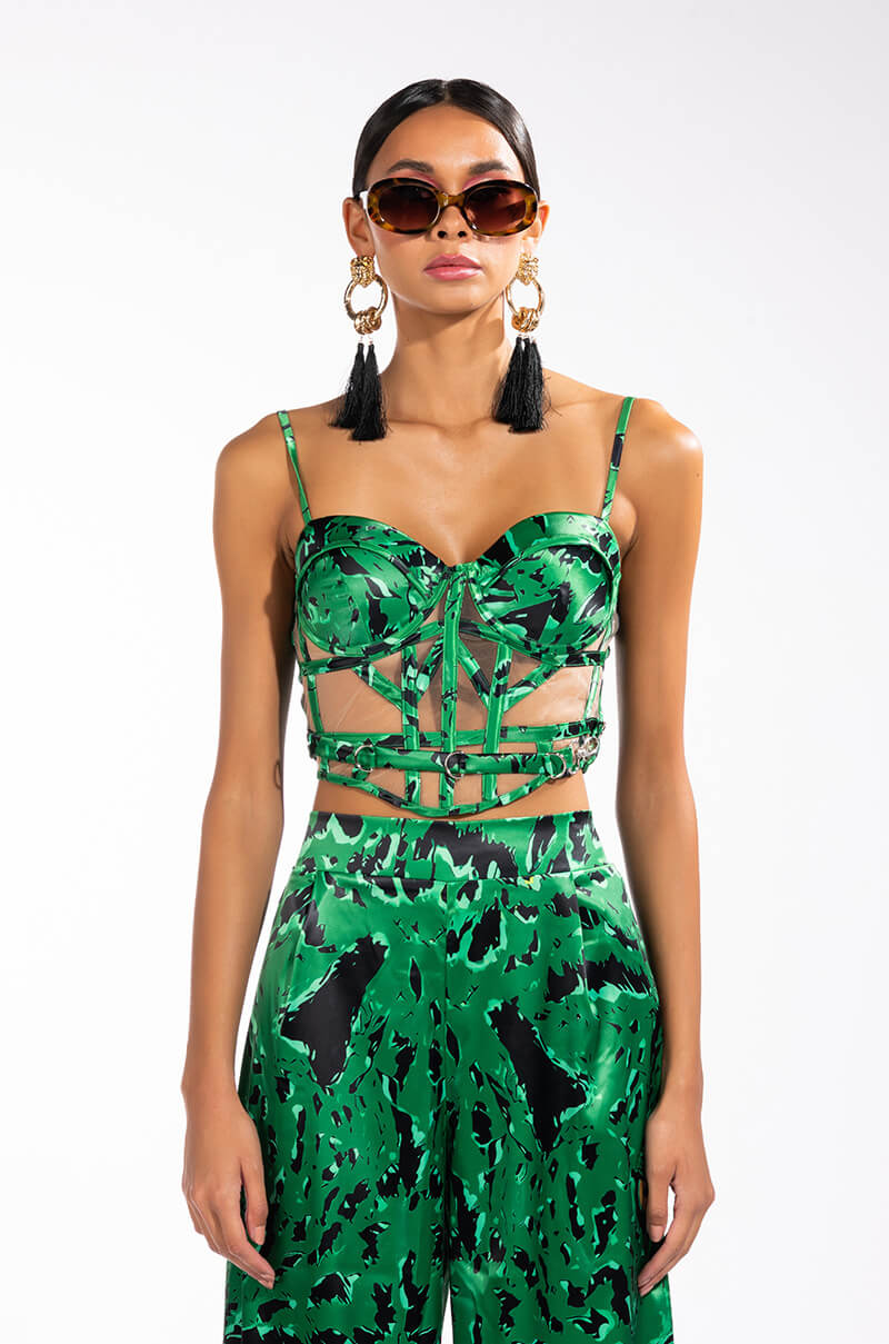 BORN TO BE WILD SATIN CORSET