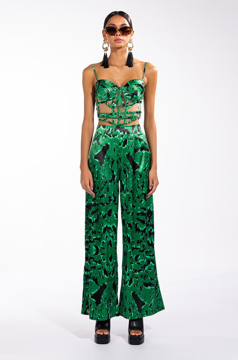 BORN TO BE WILD SATIN CORSET