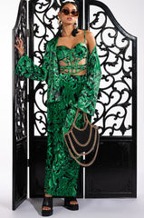 BORN TO BE WILD SATIN PALAZZO PANT
