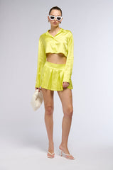 BOUND TO YOU PLEATED MINI SKIRT