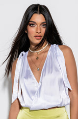 LELANI BOW DETAIL SLEEVELESS BLOUSE