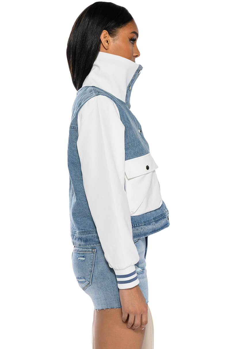 BRIDGEHAMPTON WITH IT DENIM RIB JACKET