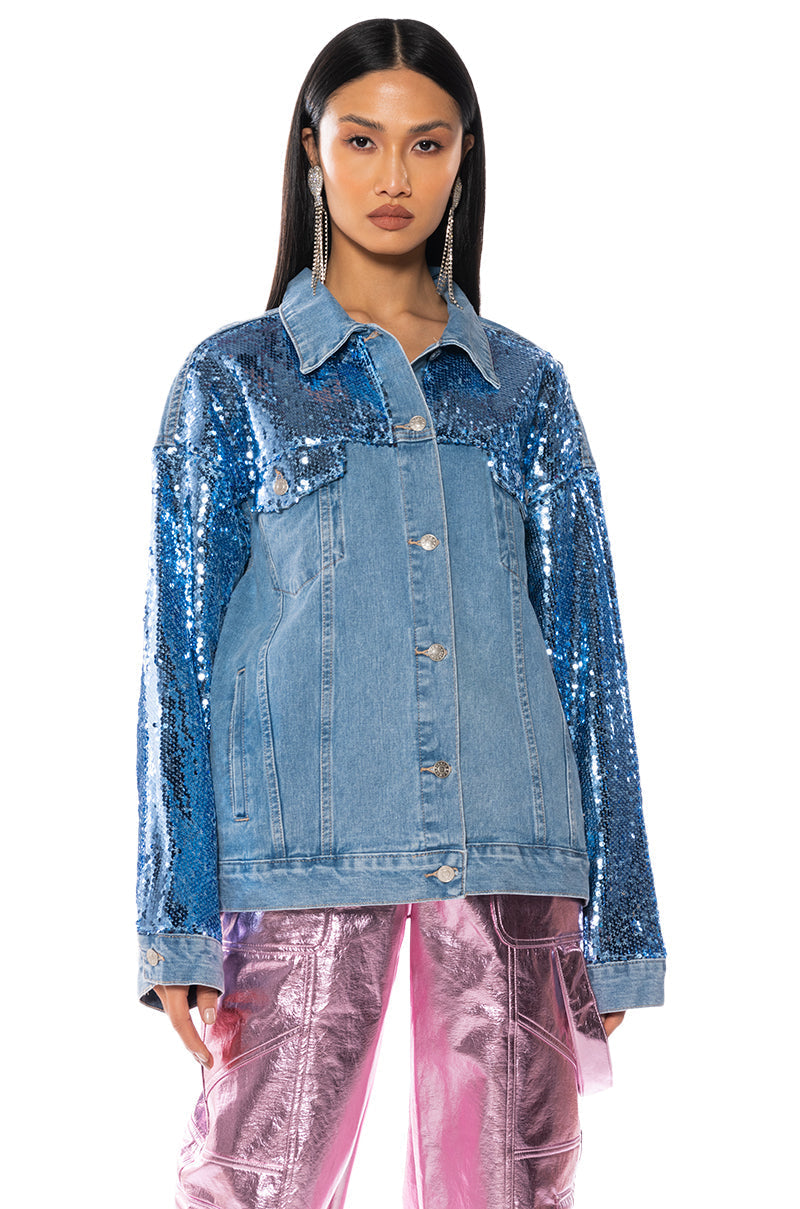 BRING IT BACK OVERSIZED DENIM JACKET