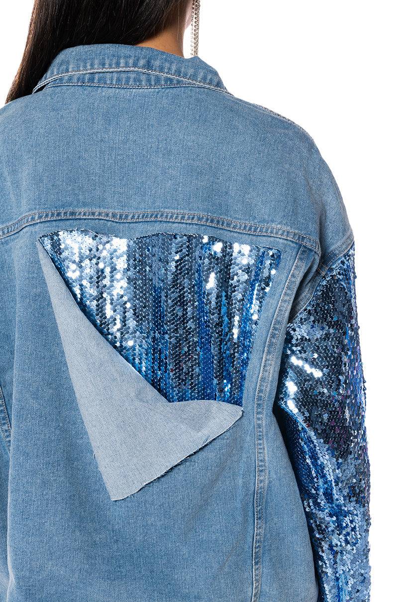 BRING IT BACK OVERSIZED DENIM JACKET