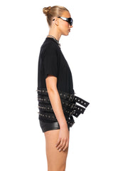 STORM BUCKLE DETAIL OVERSIZED T SHIRT