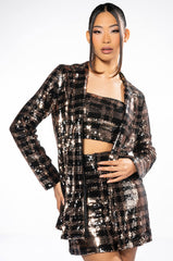 BRONZE QUEEN SEQUIN BRALET