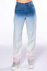 BROOKLYNNE OMBRE HIGH RISE JEANS