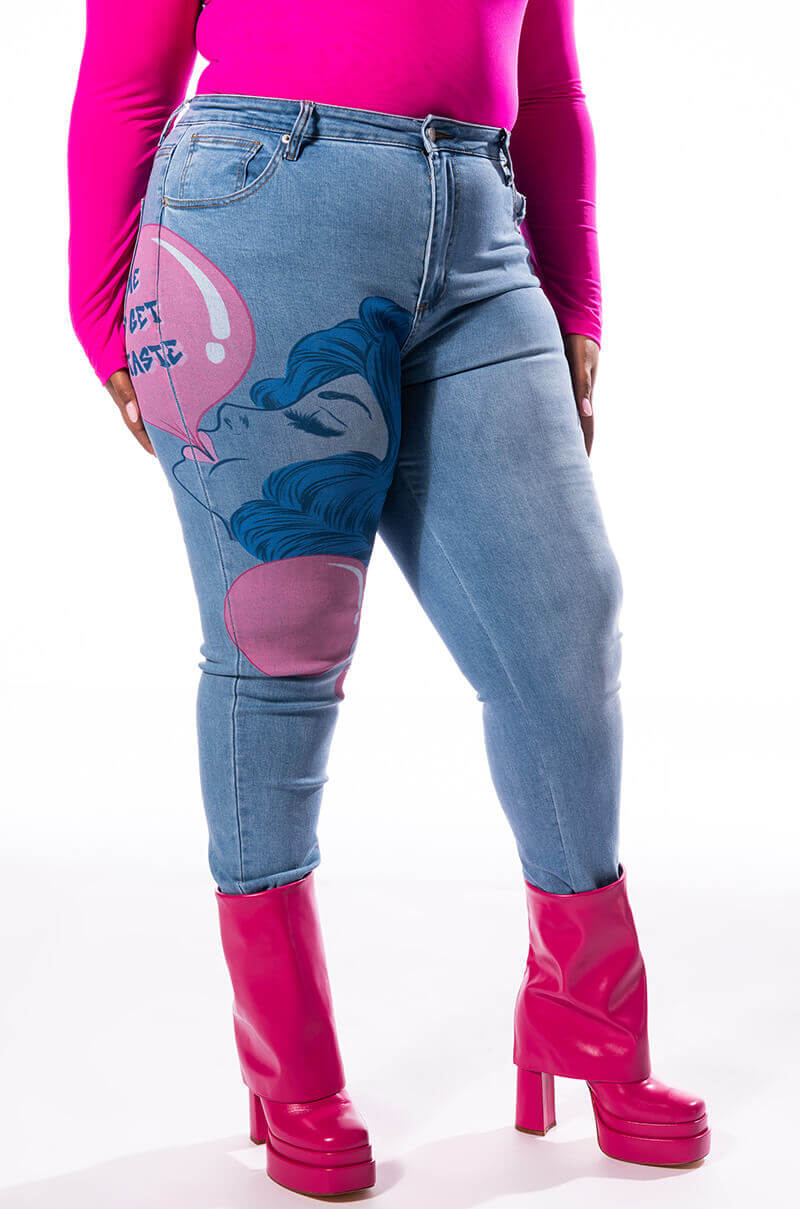 BUBBLE GUM SKINNY JEANS