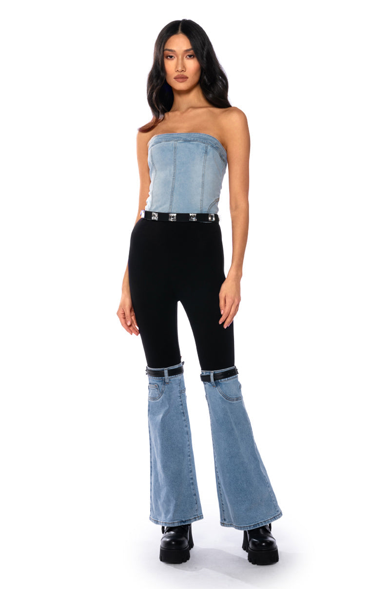 BUCKLE UP DENIM BOOT LEGGING