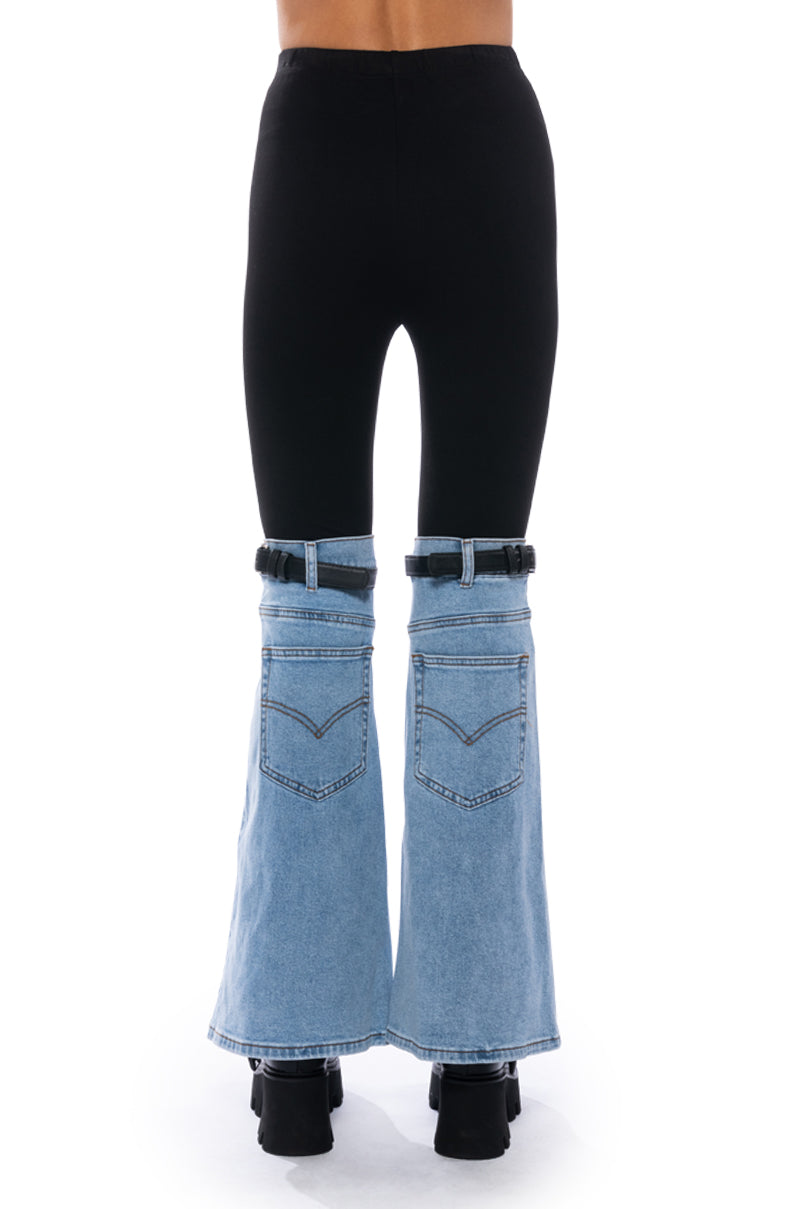 BUCKLE UP DENIM BOOT LEGGING
