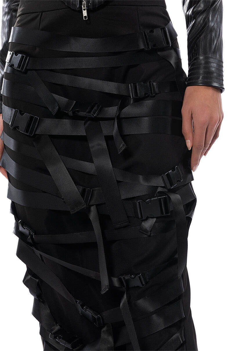 BUCKLE UP MAXI SKIRT