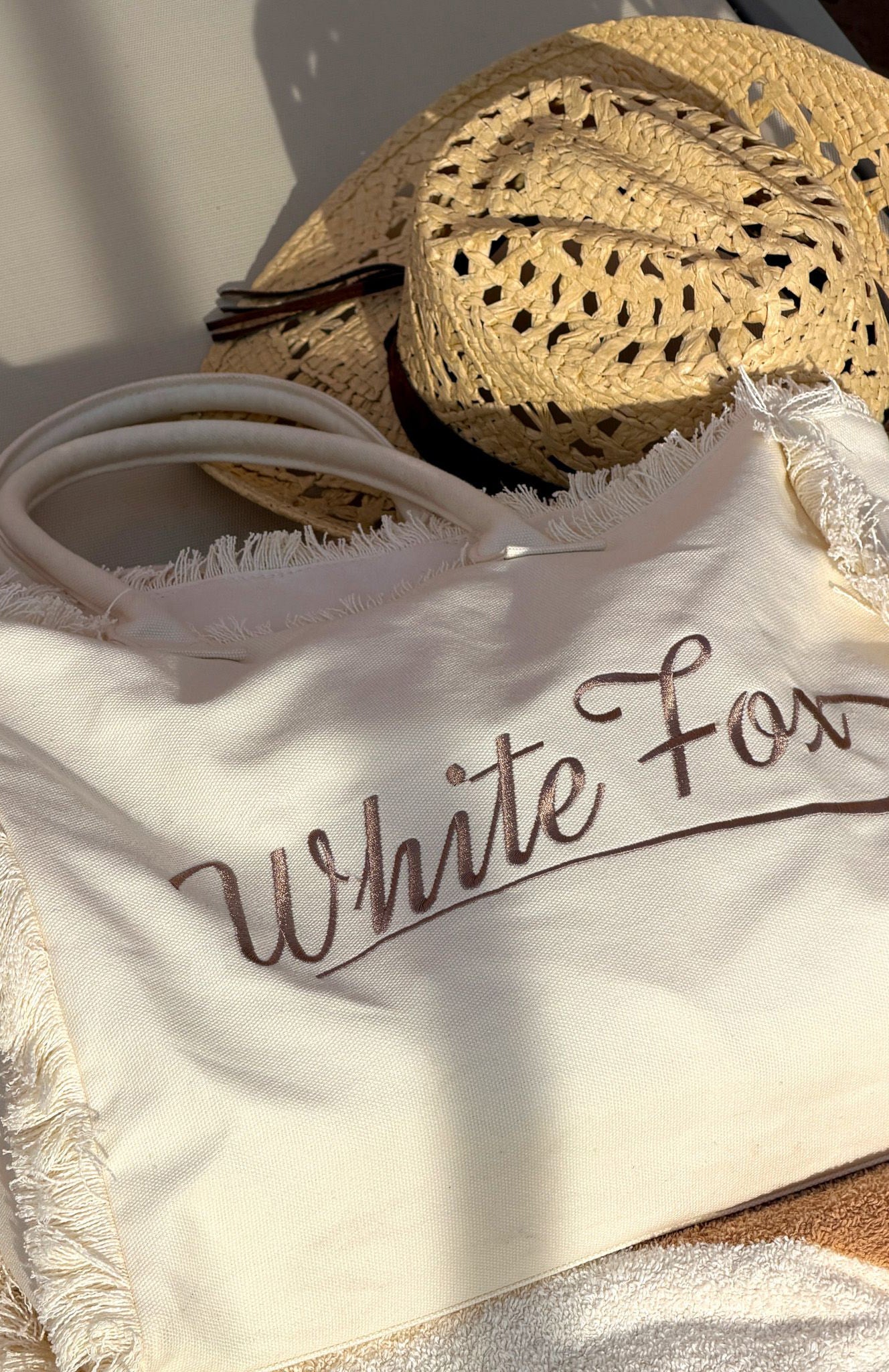 Addyson Beach Tote Bag Cream