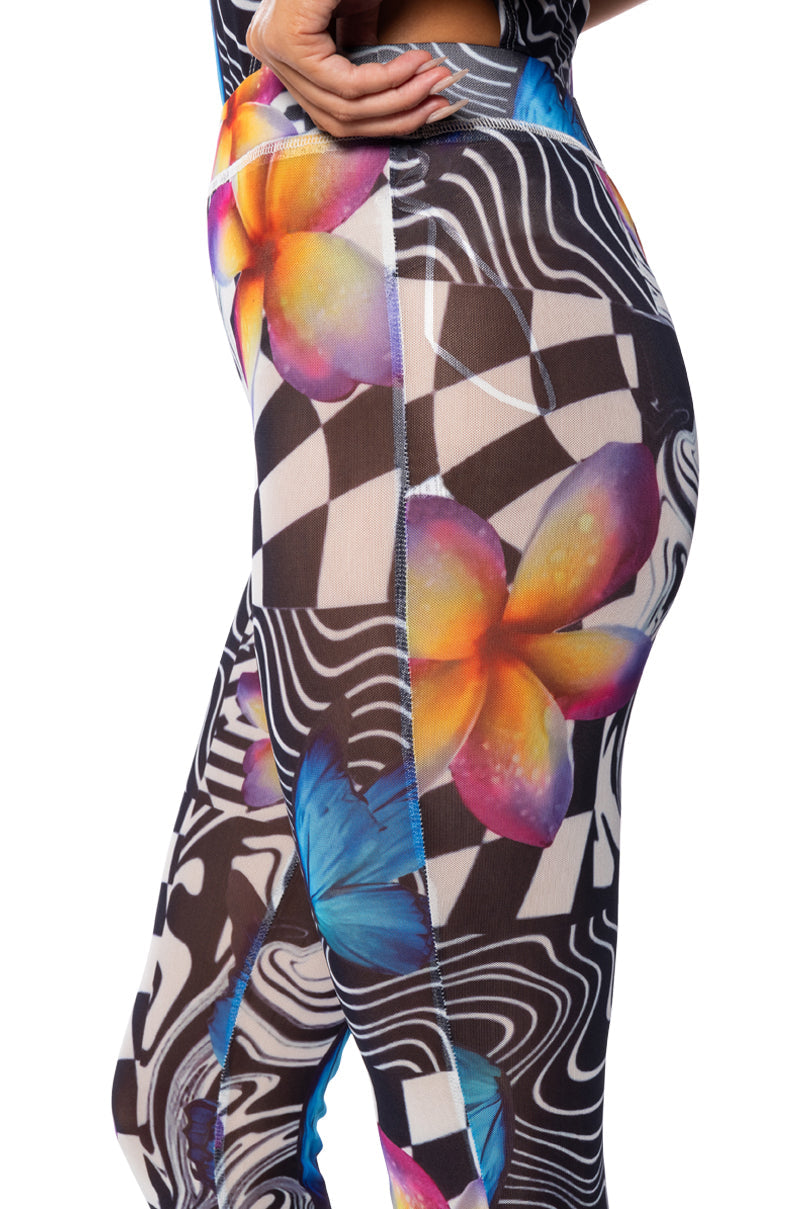 BUTTERFLY TEARS MESH LEGGING