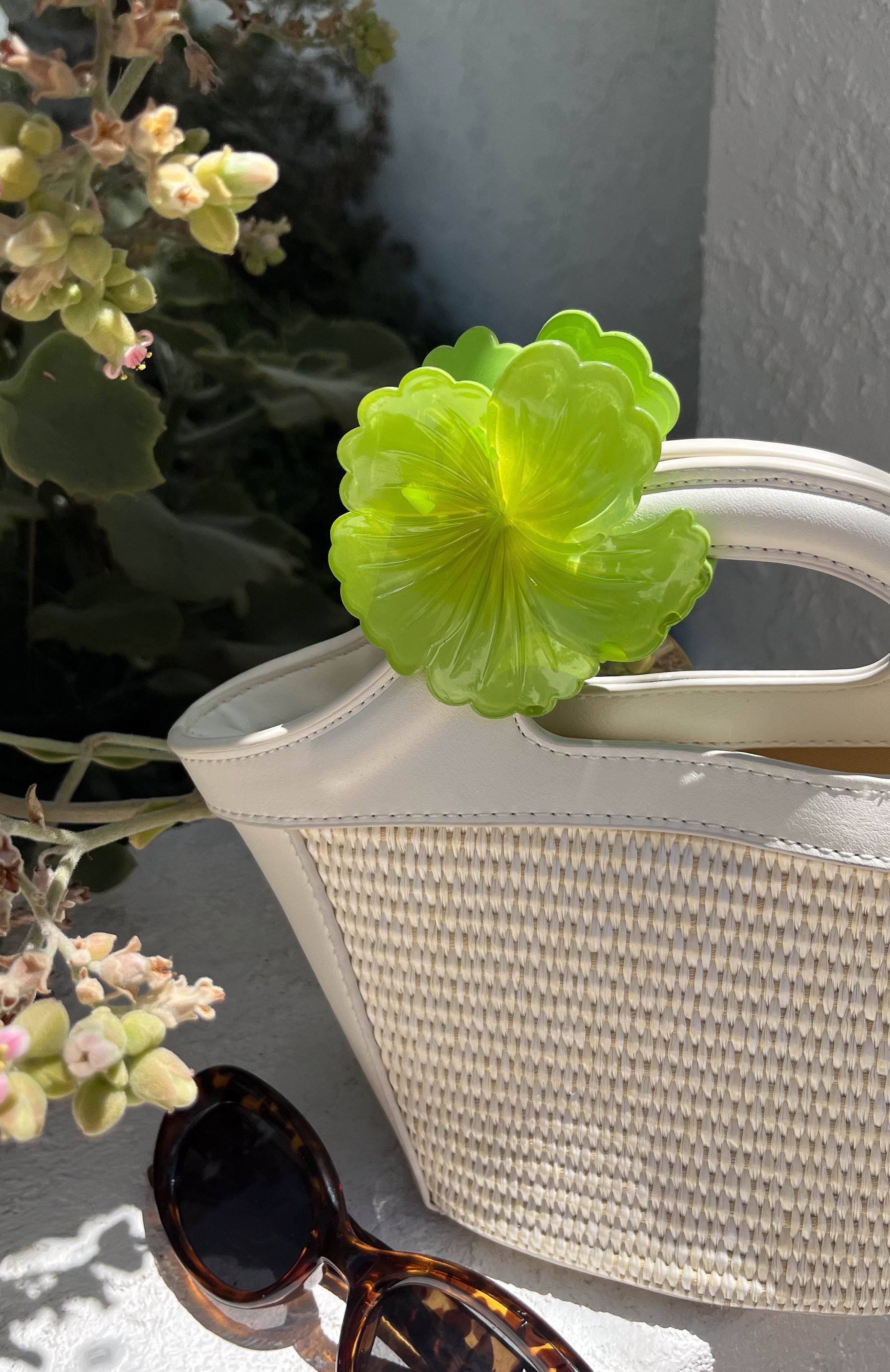 Celia Hair Clip Lime