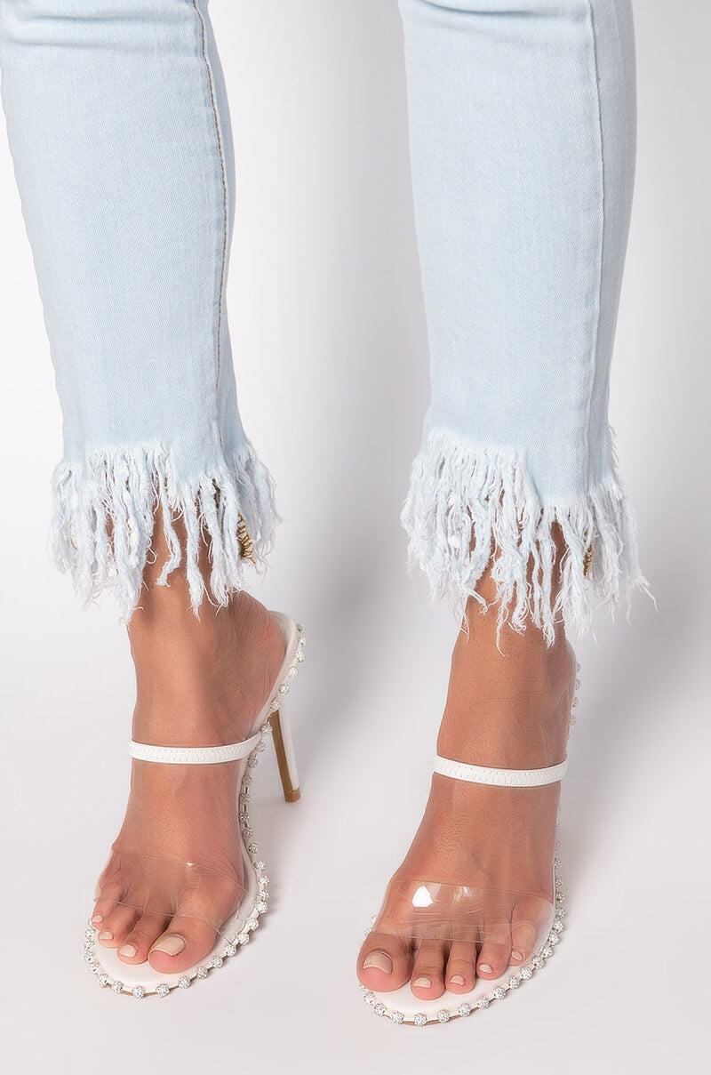 CALIFORNIA DREAMS FRINGE SKINNY JEANS