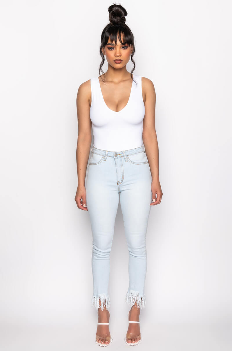 CALIFORNIA DREAMS FRINGE SKINNY JEANS