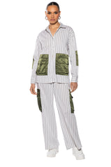 CALLIE CARGO WIDE LEG PANT
