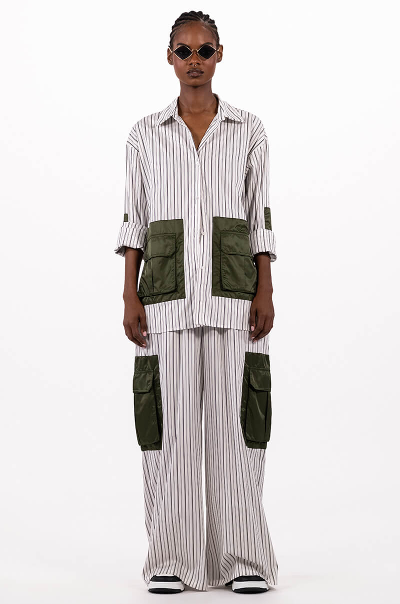 CALLIE CARGO WIDE LEG PANT