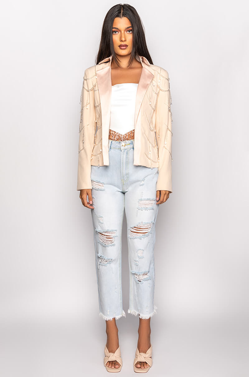 CAMP BEADED BLAZER