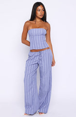 Promise Me This Pants Navy Check