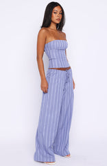 Promise Me This Pants Navy Check