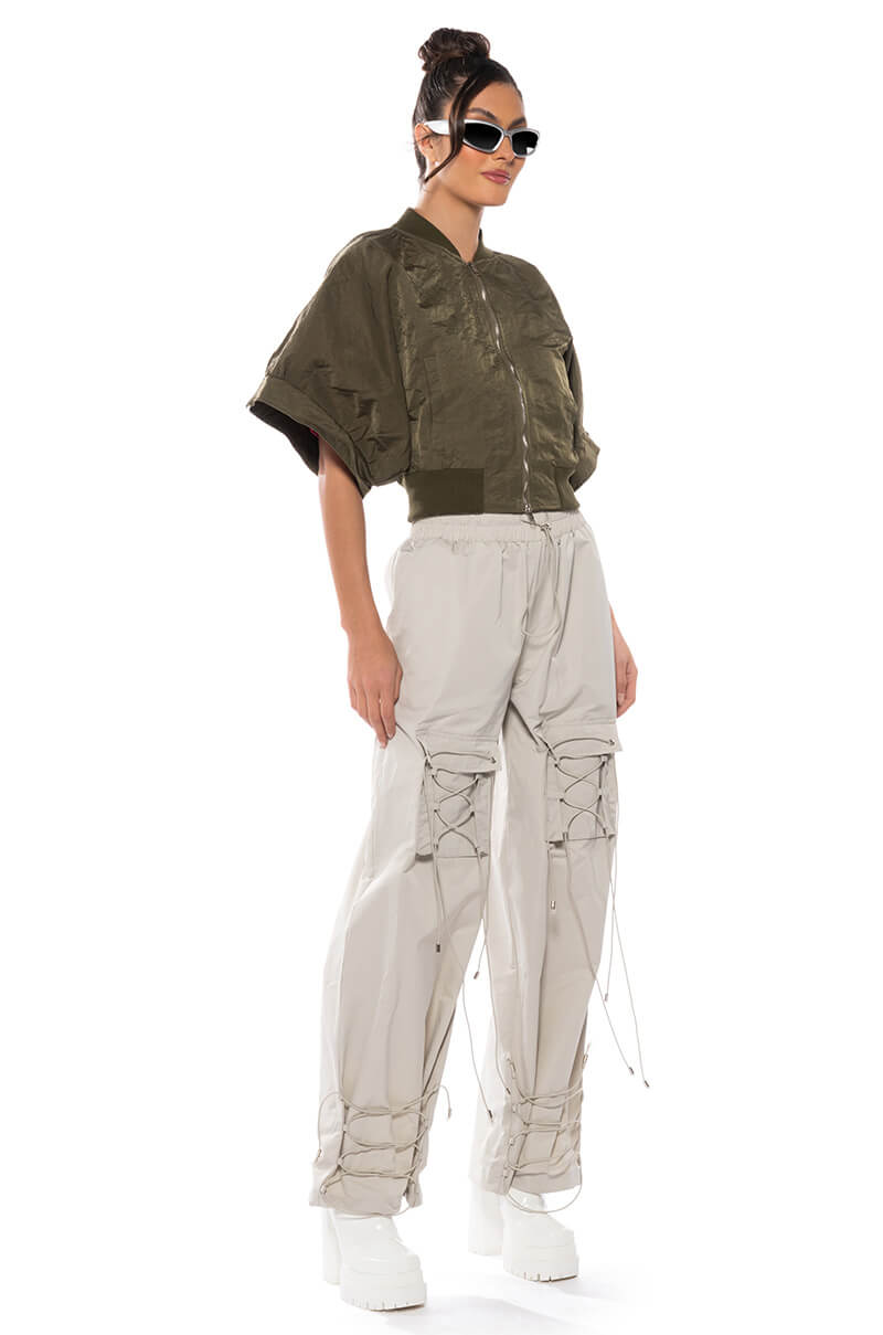 CARA ELASTIC DETAIL UTILITY JOGGER