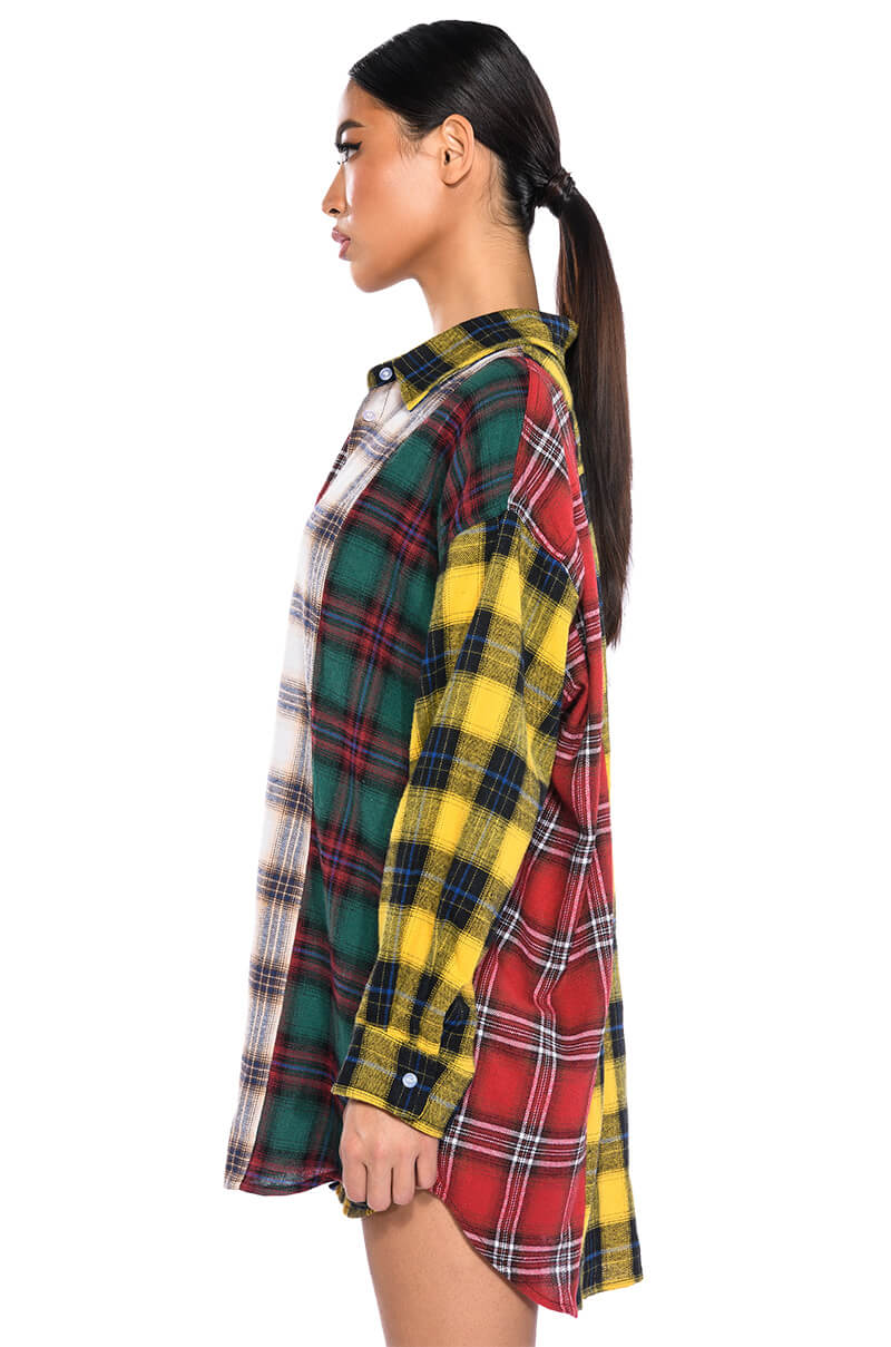 CASUALLY COOL PLAID BUTTONDOWN