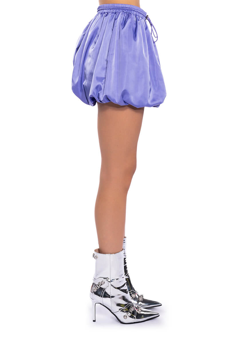 CASUALLY CUTE NYLON MINI SKIRT