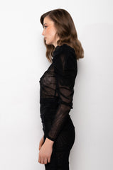 SOPHIA FASHION MESH BLOUSE