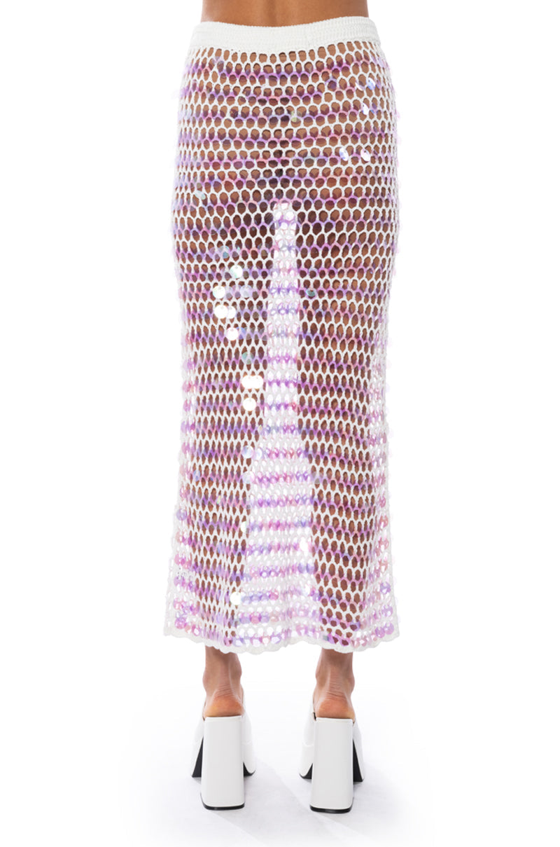 CELINE CROCHET MAXI SKIRT