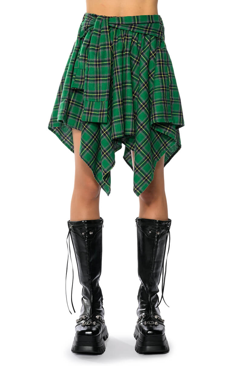 CHARLY MINI PLAID SKIRT