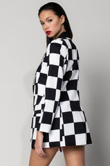 CHECKMATE FITTED BLAZER