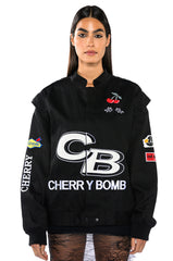 CHERRY BOMB OVERSIZED RACER BOMBER
