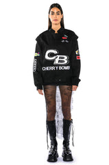 CHERRY BOMB OVERSIZED RACER BOMBER